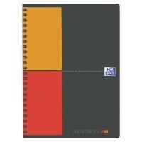 Oxford International A5 Poly Cover Wirebound Address Book A-Z Ruled 144 Pg Grey