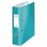 Leitz 180┬░ Wow Laminated A4 , 80mm Spine, Lever Arch File ICE Blue