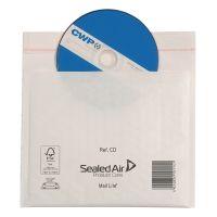 Mail Lite White CD Bubble Envelopes 180 X 160 mm - Pack of 100