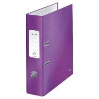 Leitz 180┬░ Wow Laminated A4 , 80mm Spine, Lever Arch File Purple