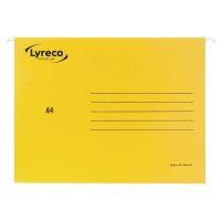 Lyreco Premium Suspension Files A4 V-Base Yellow - Pack Of 25