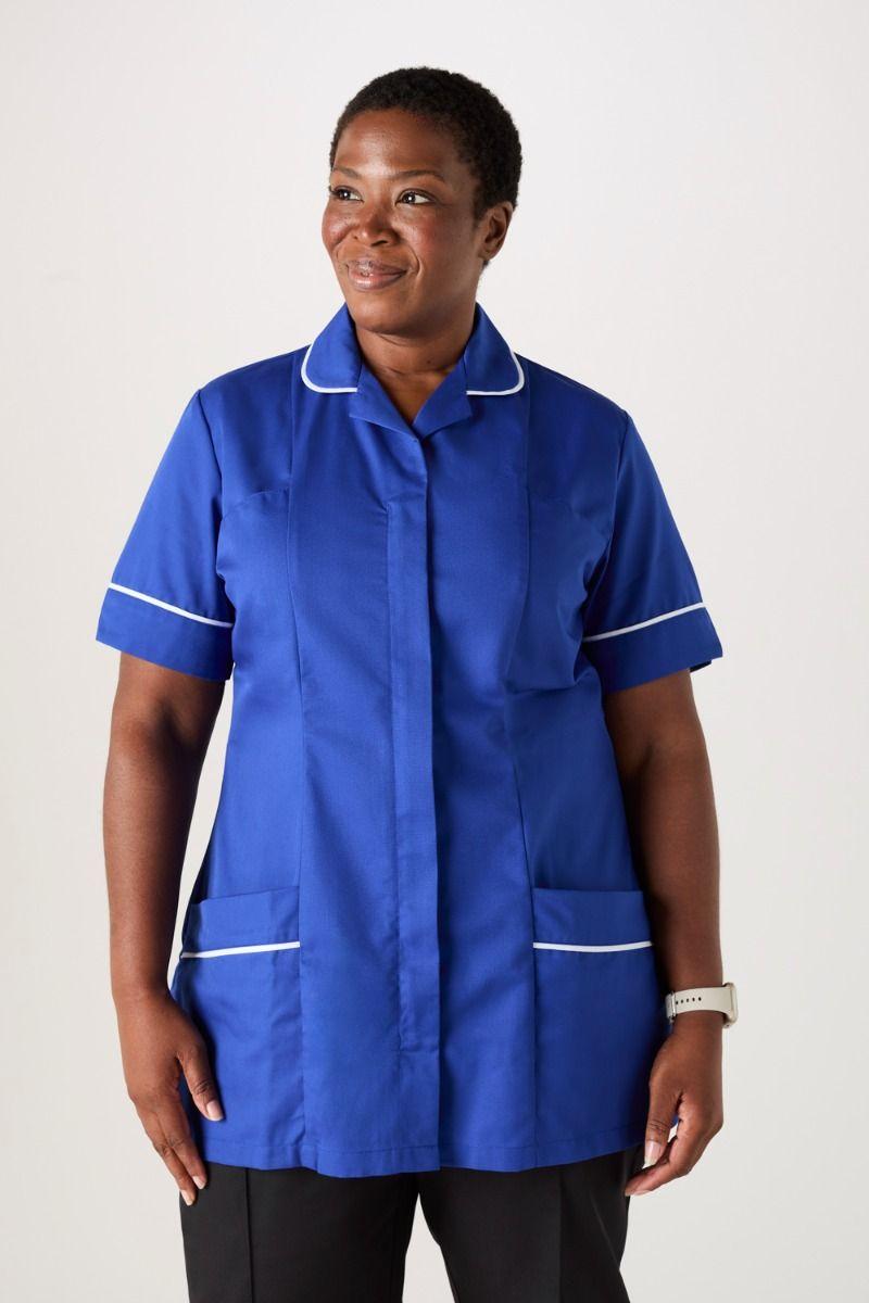 Royal Blue and White Healthcare Tunic