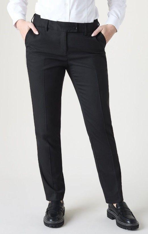 Black Contemporary Slim Leg Trs Reg