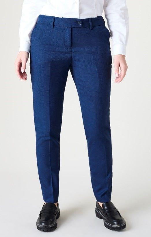 Blue Contemporary Slim Leg Trs Reg