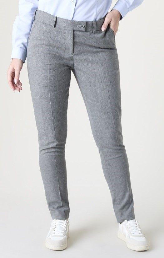 L Grey Contemporary Slim Leg Trs Reg