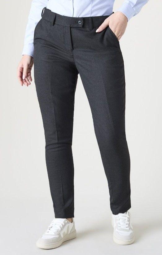 Charcoal Contemporary Slim Leg Trs Reg