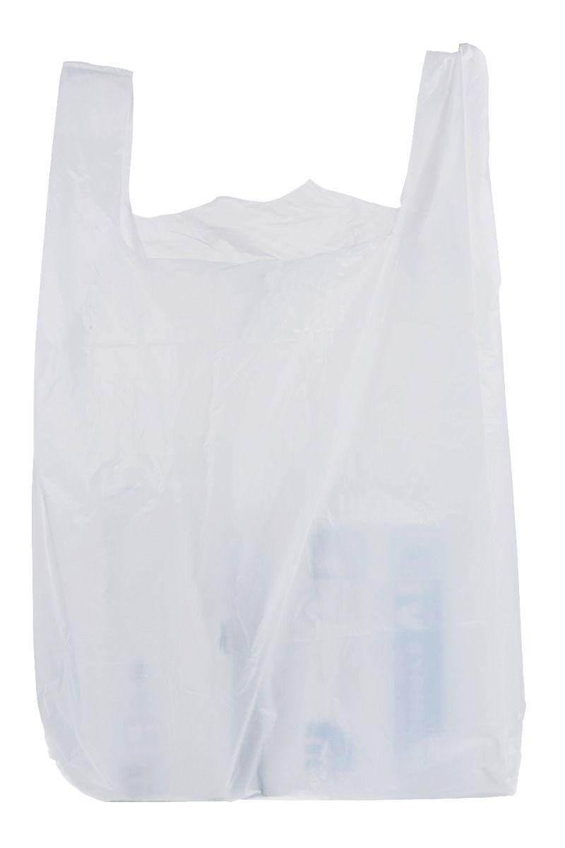 ProPac White Vest Carrier Bags - h735 x w405 x g230mm