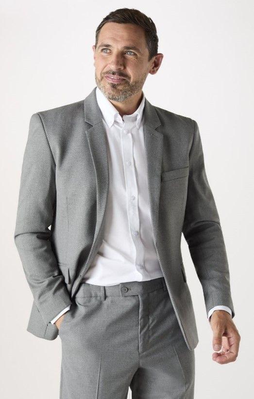 L Grey Contemporary Jacket R (34-52)