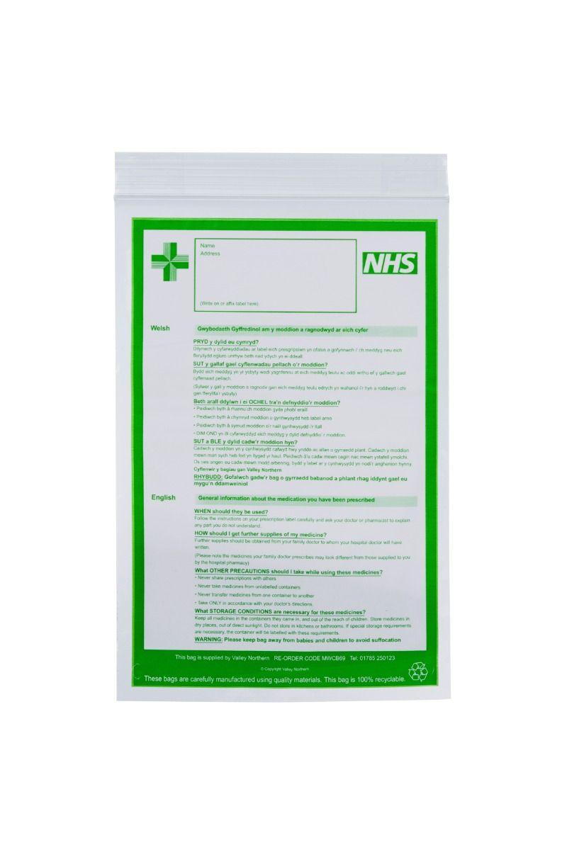 MWCB69-R ProPac Bilingual Resealable Bags h229xw152mm