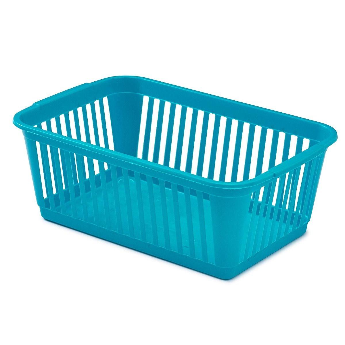 PB280-BT(1) Baskets-Bright Teal Plastic 300x190x110mm