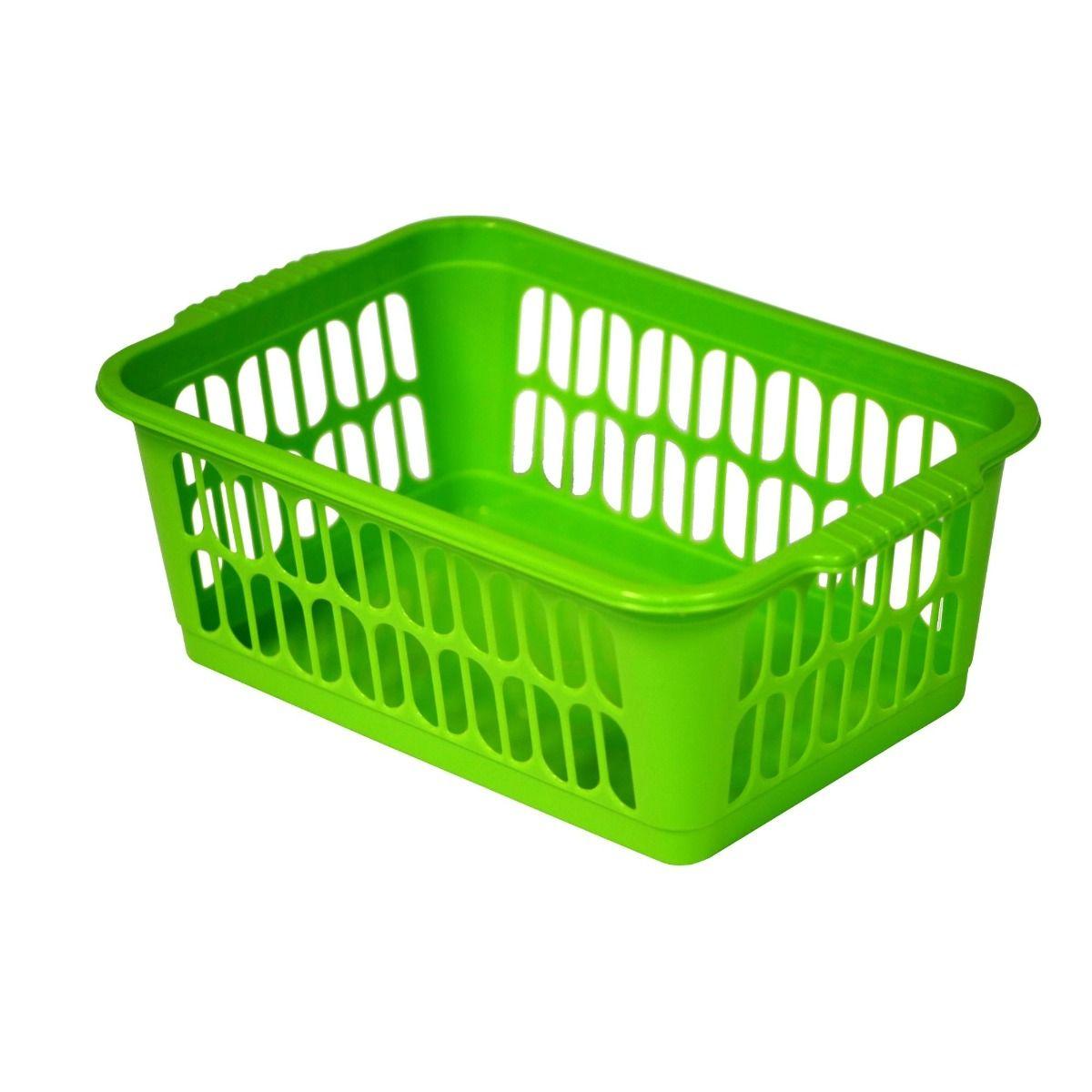 PB280-LI(1) Baskets-Bright Lime Plastic 300x190x110mm