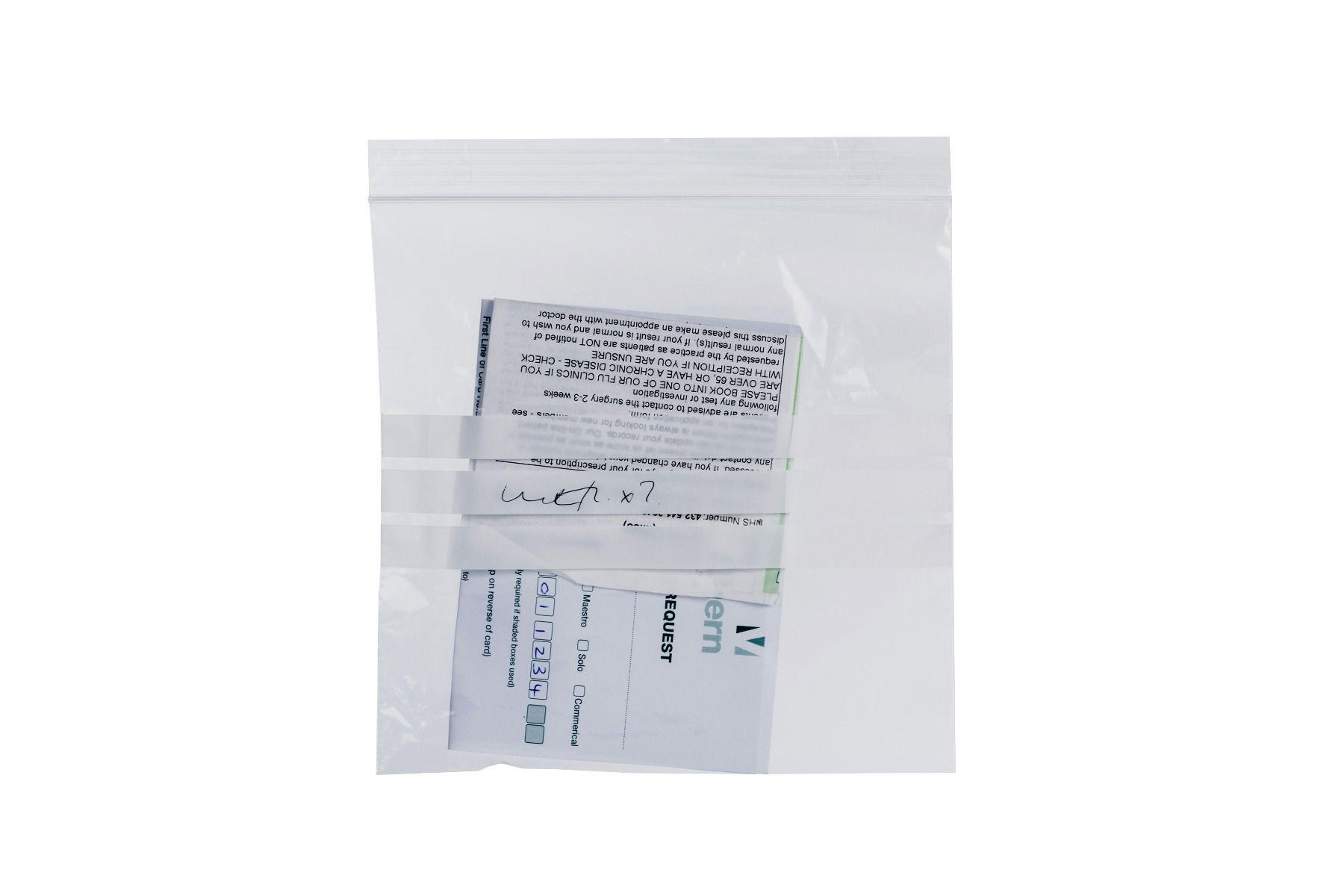 PGW129-R Gripwell Resealable Write on Panel bag