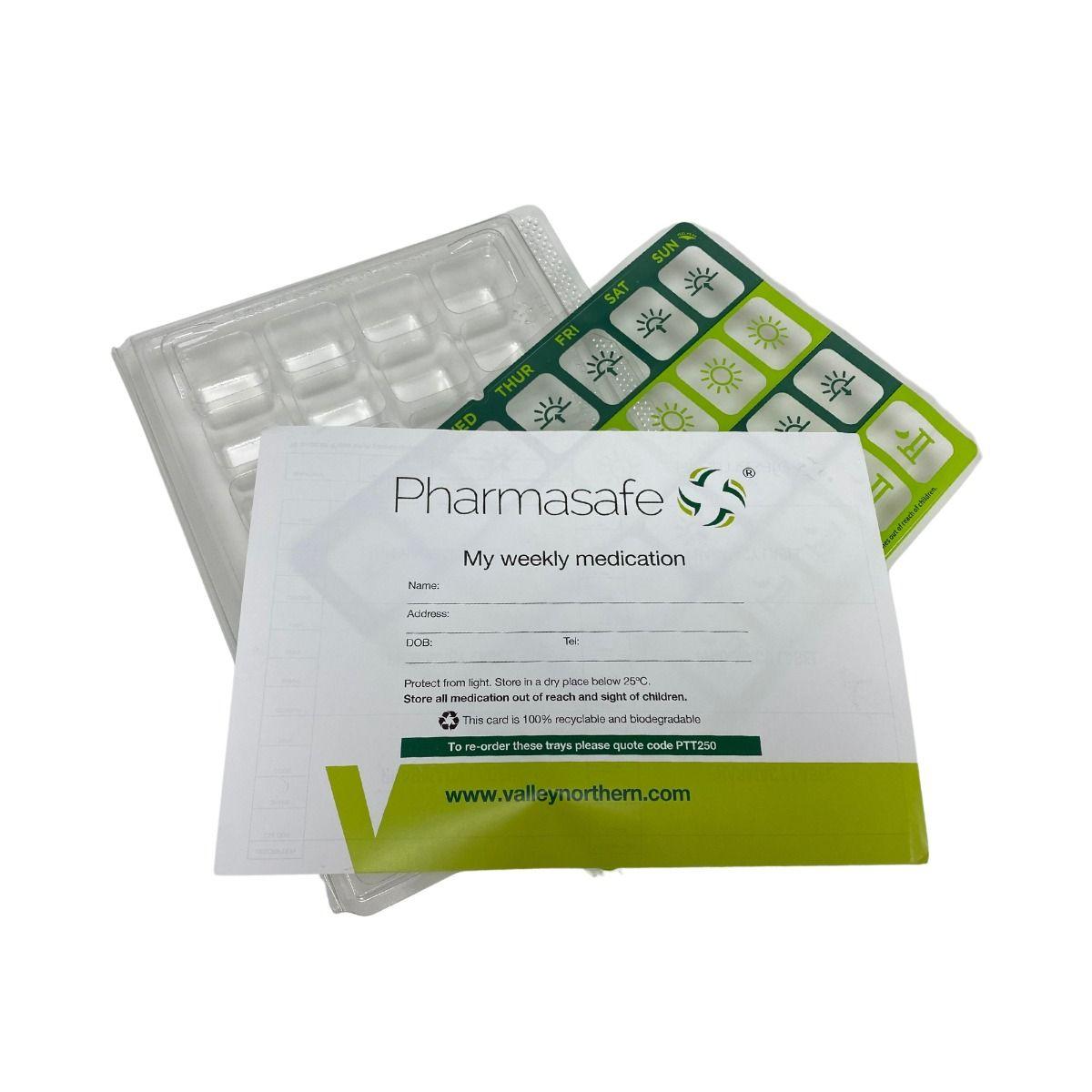 Pharmasafe Disposable Weekly Tablet Trays inc cards & Flat seals - Dosset Boxes, Pill Blister Pack,