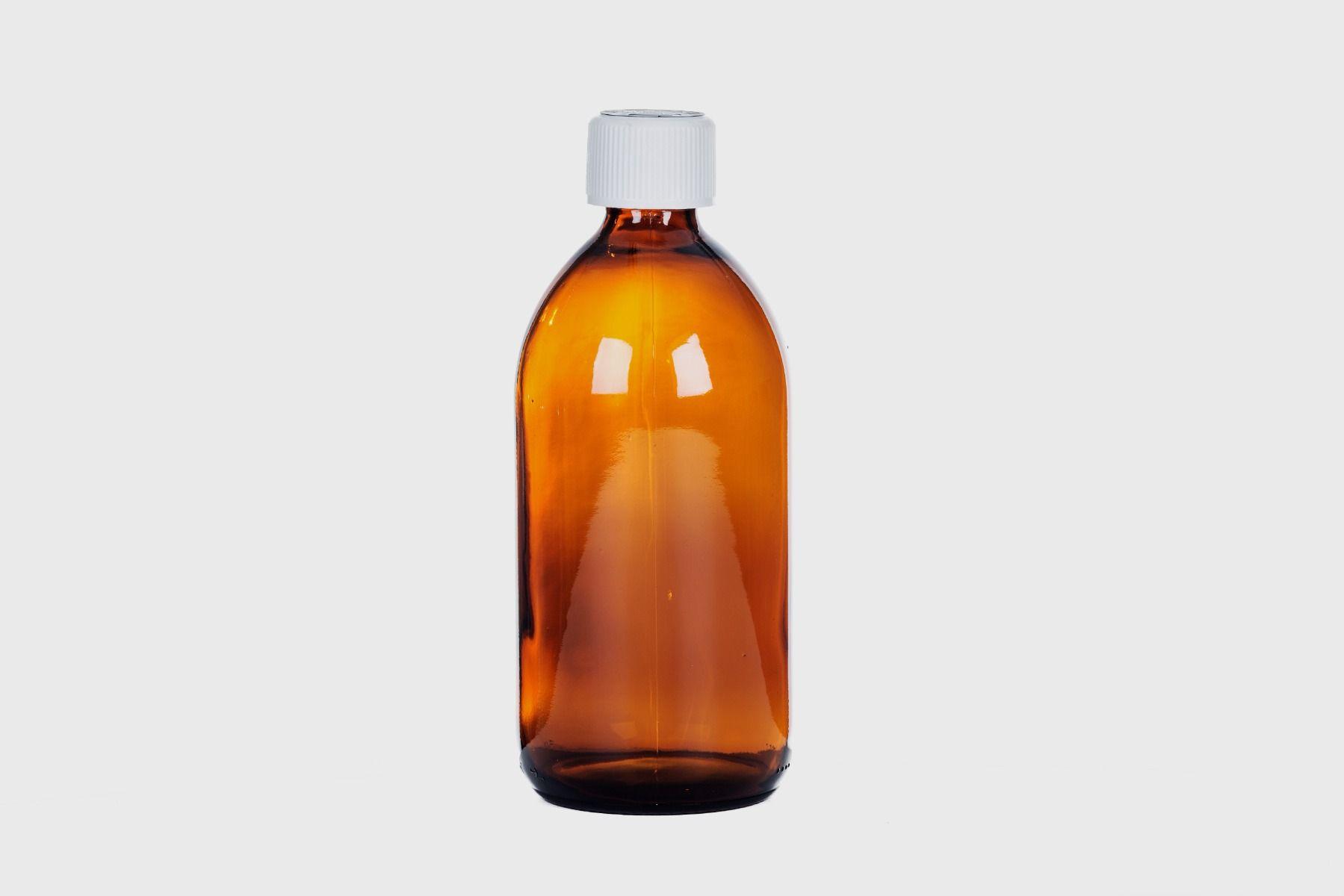 RGB500RC Pharmasafe Ready Capped Glass Bottles 500ml