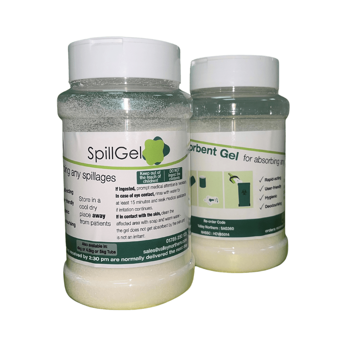 SAG360 Super Absorbent Gel 360g Granules Shaker Pot