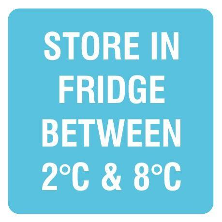 SB28 Status Labels Store in Fridge between 2oC & 8oC