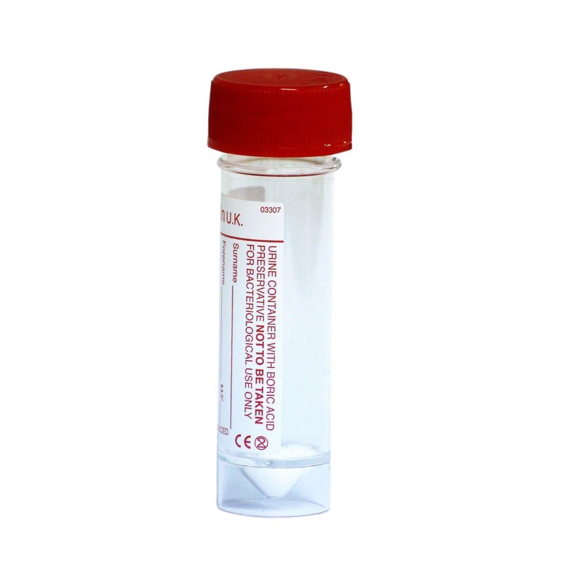 Sample Bottle - BULK 8x50 Thin 30ml With Boric Acid Universal Specimen Urine Container
