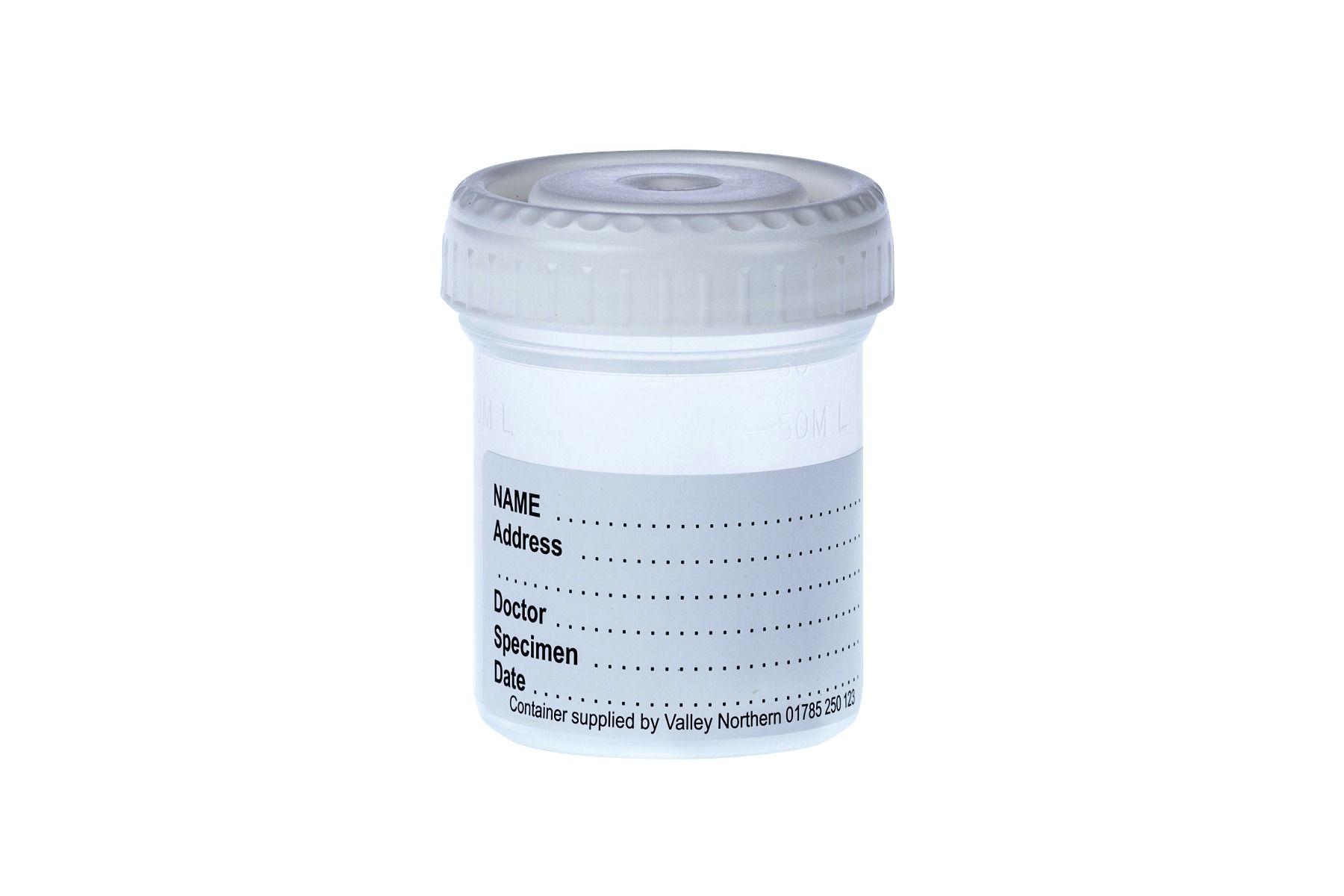 Precision Sample Bottles - 60ml Universal Specimen Urine Container