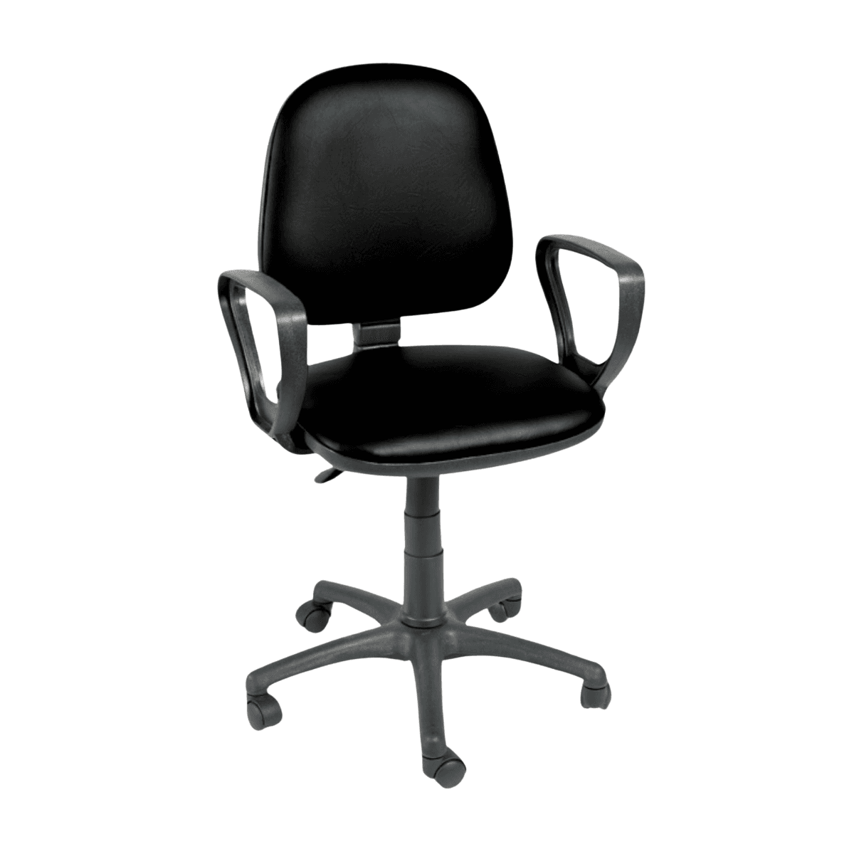 Chair With Fixed Arms Black