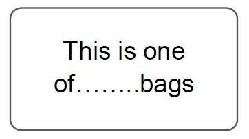 TIOBL Status This Is One Of ..... Bags Labels 65 To Sheet Printed