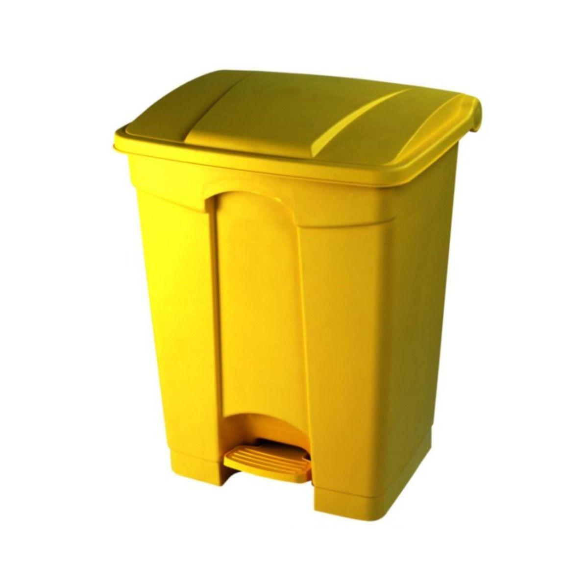 Sackholder Yellow 45 litre Plastic Step On Bin H600xW410